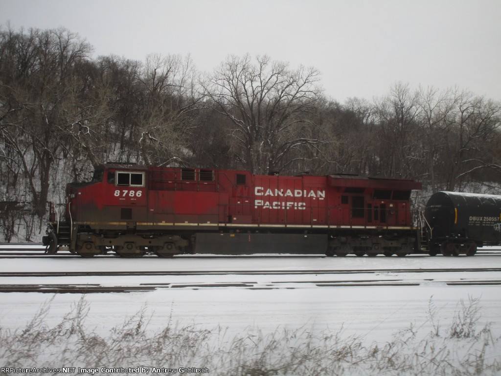 CP 8786 in the Snow